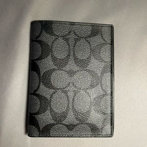 Coach Signature Canvas Passport Cover